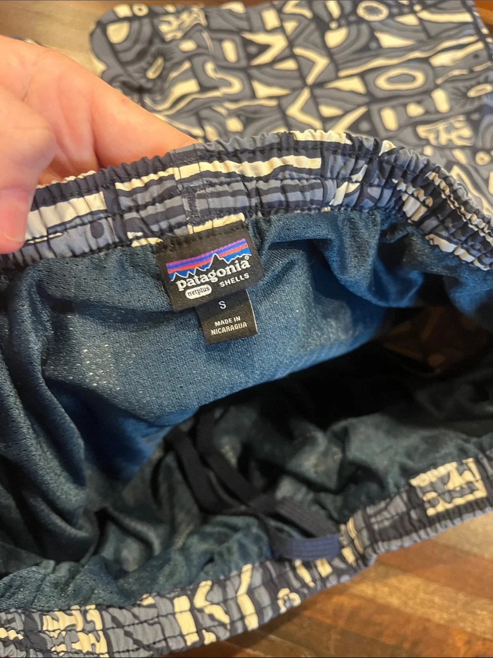 Men's Patagonia Geometric Swim Trunks netplus shells small